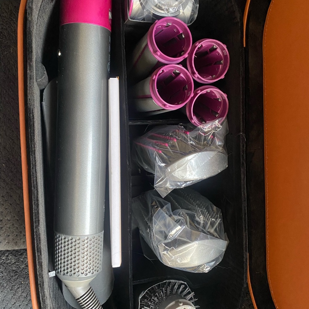 Dyson Pink and Gray Hair Accessories Set